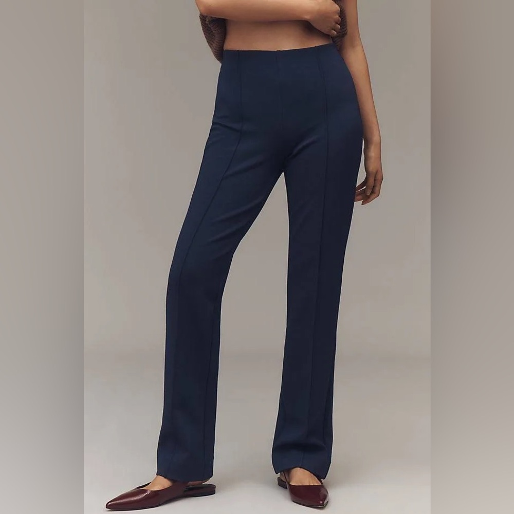 Anthropologie Maeve NWT Navy Zip Pocket trousers Size 00
